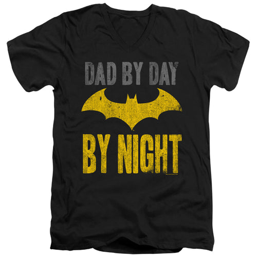 Batman Dad By Day V-Neck T-Shirt