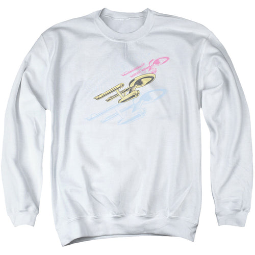 Star Trek Retro Tri Enterprise Crewneck Sweatshirt