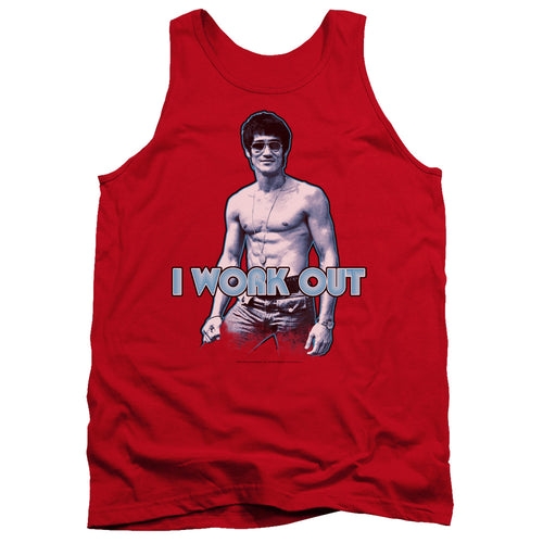 Bruce Lee Lee Works Out Tank Top