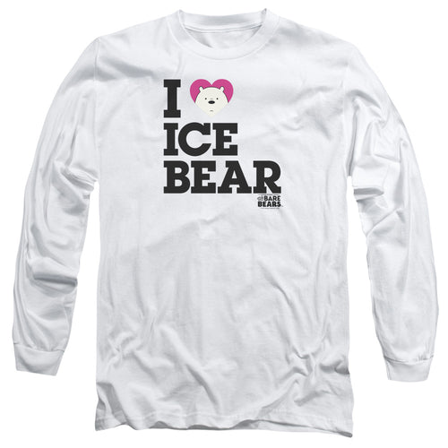 We Bare Bears I Heart Ice Bear Long Sleeve T-Shirt