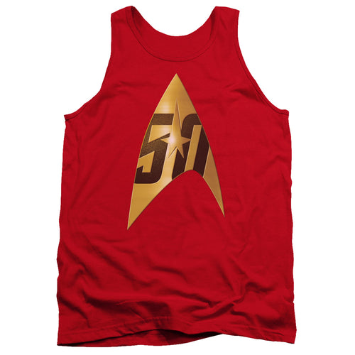 Star Trek 50th Anniversary Delta Red Tank Top