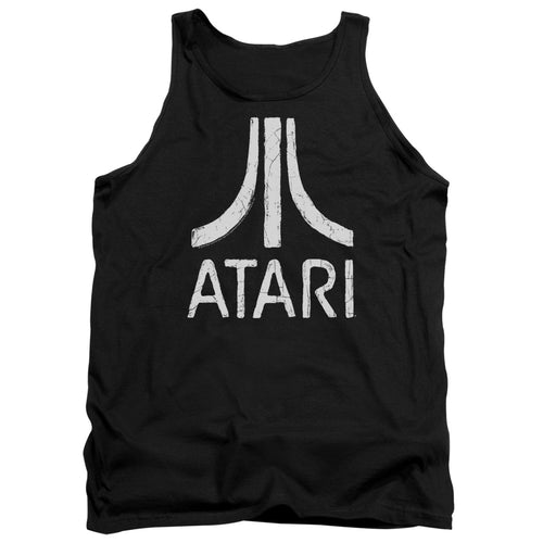 Atari Rough Logo Black Tank Top