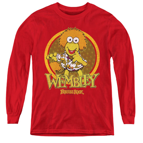 Fraggle Rock Wembley Circle Youth Long Sleeve T-Shirt