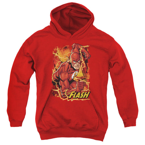 Justice League Flash Lightning Youth Hoodie