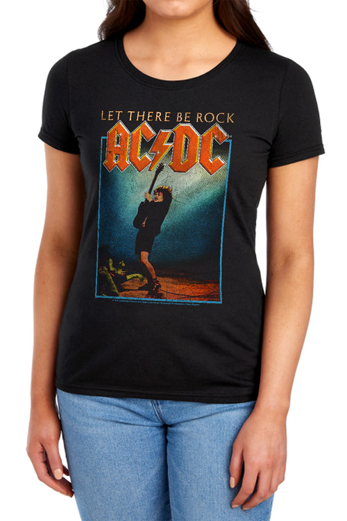 AC/DC Let There Be Rock Womens T-Shirt