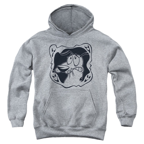 Courage the Cowardly Dog Ghost Frame Youth Hoodie