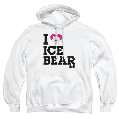 We Bare Bears I Heart Ice Bear Pullover Hoodie