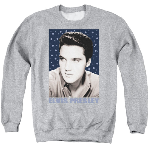 Elvis Presley Blue Sparkle Crewneck Sweatshirt