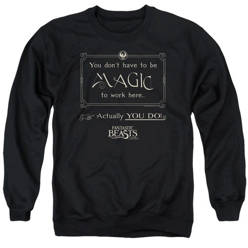 Fantastic Beasts Magic To Work Here Crewneck Sweatshirt