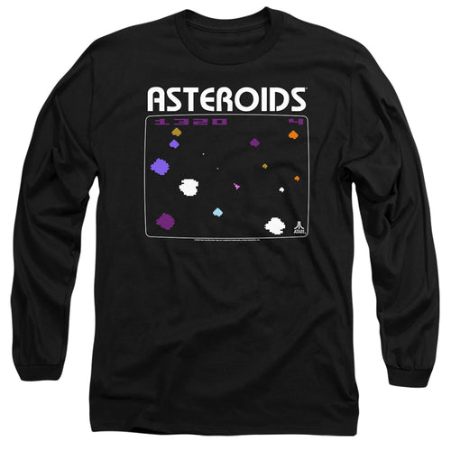 Atari Asteroids Screen Long Sleeve T-Shirt