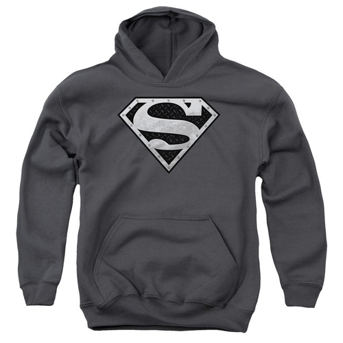 Superman Super Metallic Shield Youth Hoodie