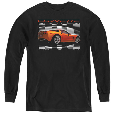 Chevy Orange Z06 Vette Youth Long Sleeve T-Shirt