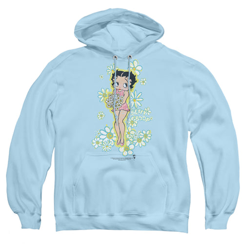 Betty Boop Flowers Pullover Hoodie