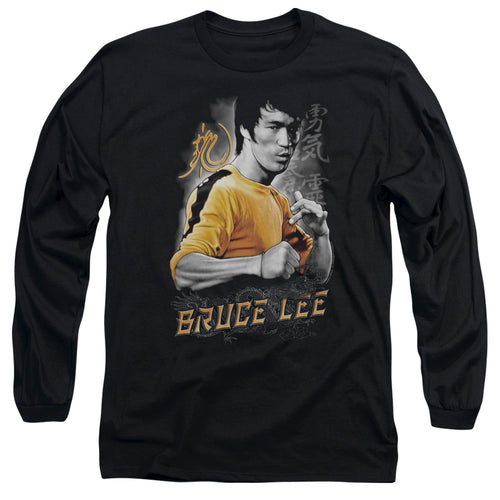 Bruce Lee Yellow Dragon Long Sleeve T-Shirt