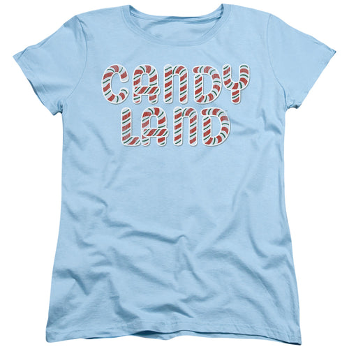 Candy Land Candy Cane Logo Womens T-Shirt