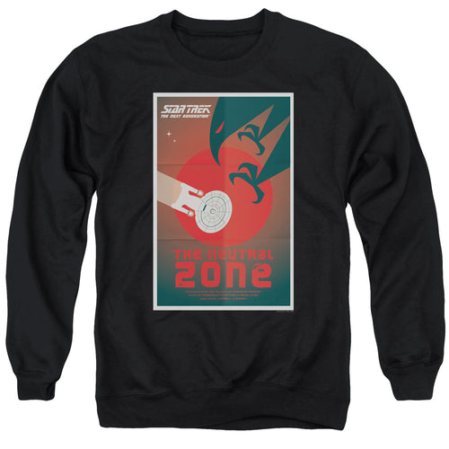 Star Trek The Neutral Zone Black Crewneck Sweatshirt