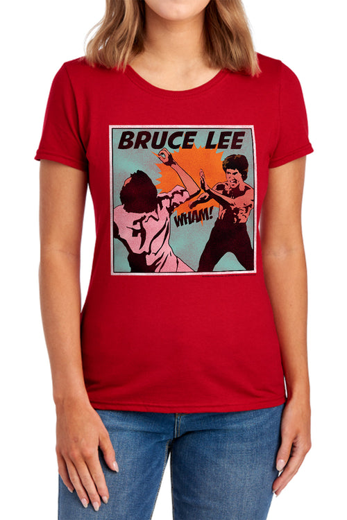 Bruce Lee Comic Panel Womens T-Shirt