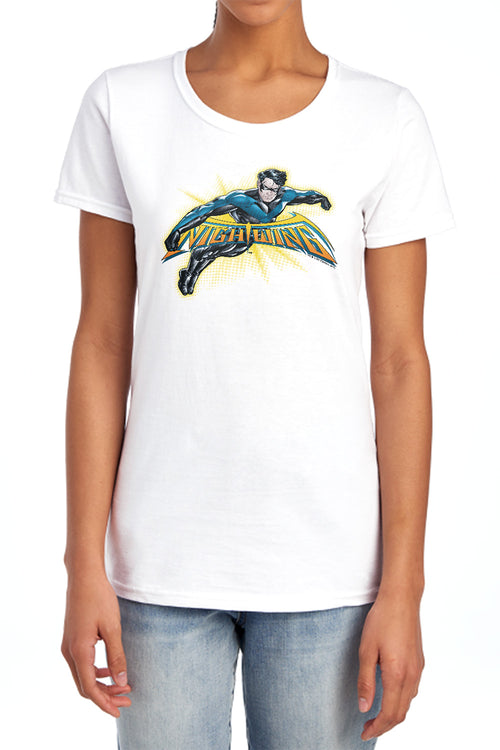 Batman Nightwing Burst Womens T-Shirt