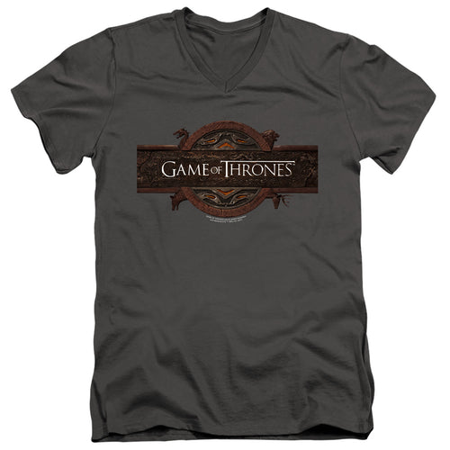Game of Thrones Title Sequence Logo V-Neck T-Shirt
