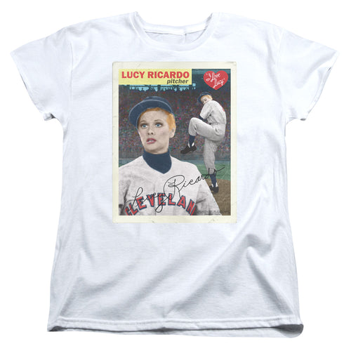 I Love Lucy Trading Card Womens T-Shirt