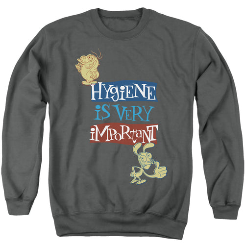 Ren and Stimpy Hygiene Is Very Important Crewneck Sweatshirt
