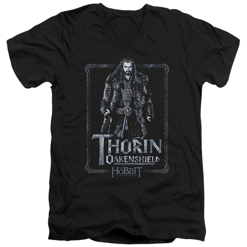 The Hobbit Thorin Stare V-Neck T-Shirt