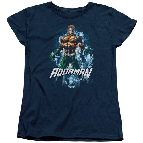 Justice League Water Powers Womens T-Shirt