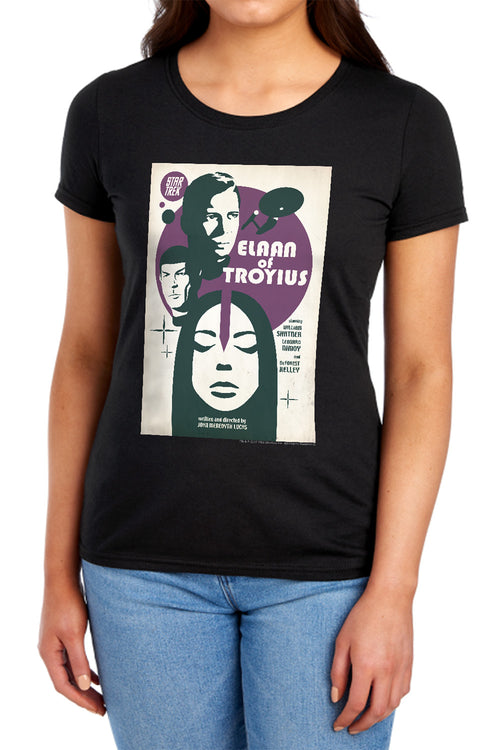 Star Trek Juan Ortiz Elaan of Troyius Black Womens T-Shirt