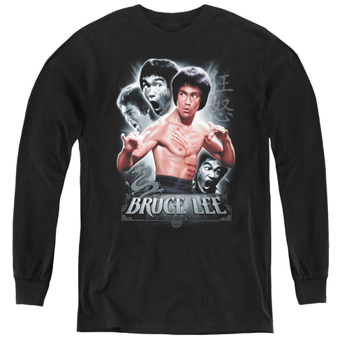 Bruce Lee Inner Fury Youth Long Sleeve T-Shirt