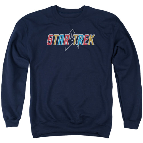 Star Trek Multi Colored Logo Crewneck Sweatshirt