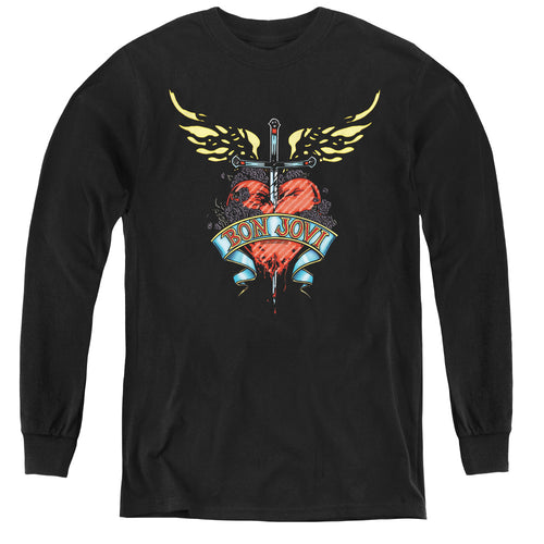 Bon Jovi Daggered Youth Long Sleeve T-Shirt
