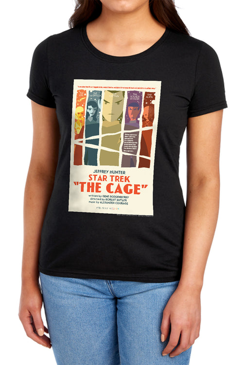 Star Trek Juan Ortiz The Cage Black Womens T-Shirt