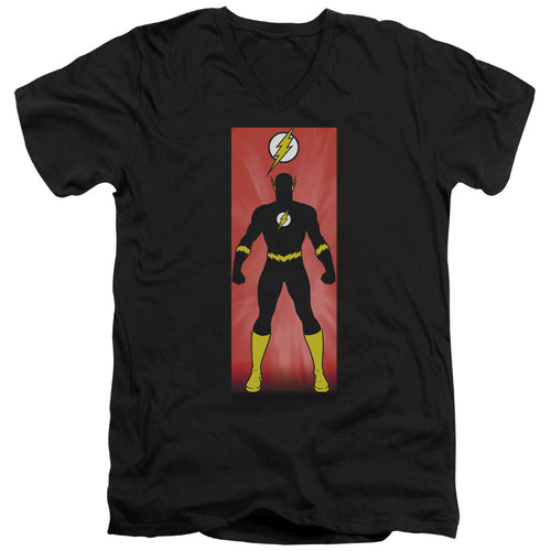 Justice League Flash Block V-Neck T-Shirt