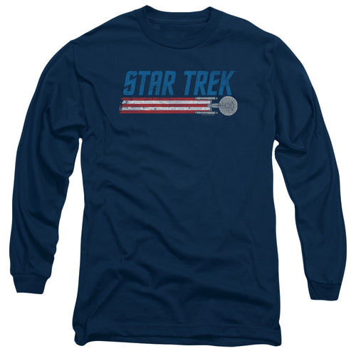 Star Trek Americana Enterprise Long Sleeve T-Shirt