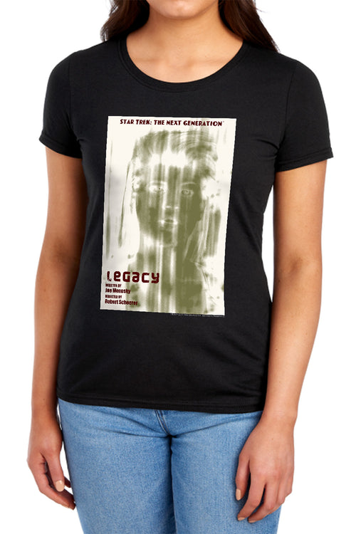 Star Trek Legacy Black Womens T-Shirt