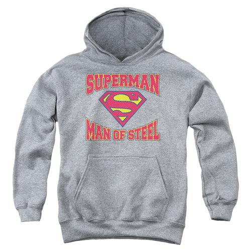 Superman Man of Steel Jersey Youth Hoodie