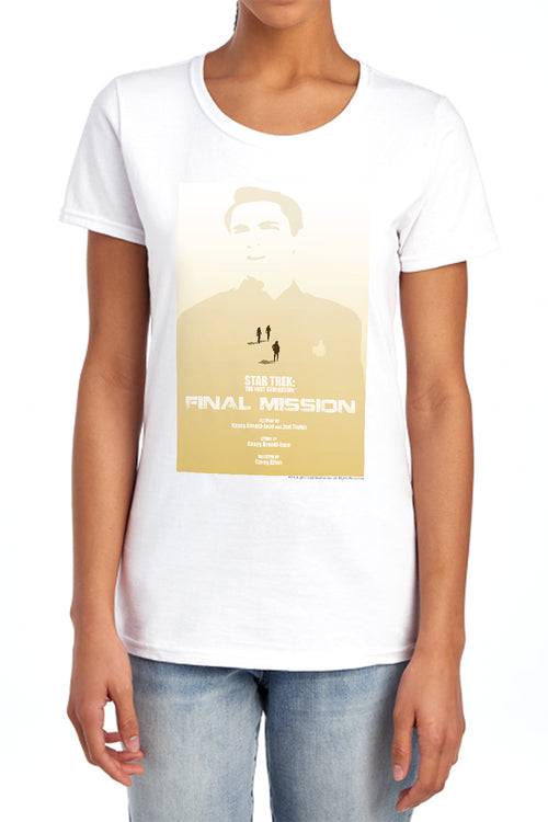 Star Trek Final Mission Womens T-Shirt