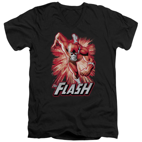 Justice League Flash Red & Gray V-Neck T-Shirt