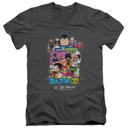 Teen Titans Go! Movie Hollywood V-Neck T-Shirt
