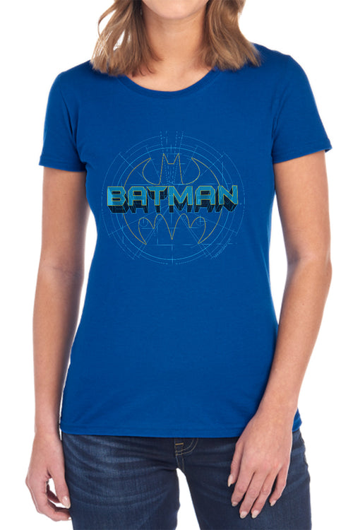 Batman Bat Tech Logo Womens T-Shirt