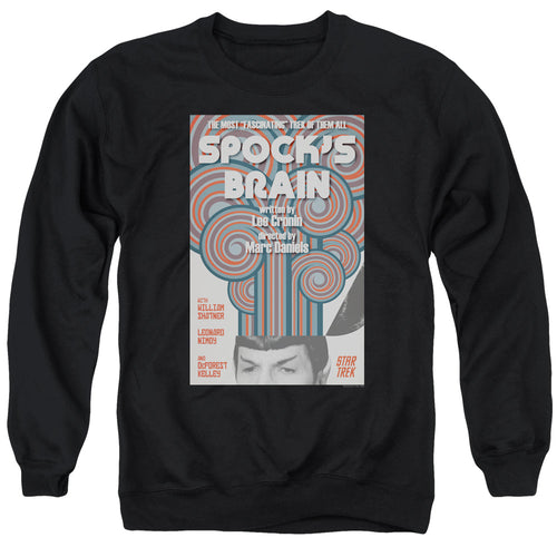 Star Trek Juan Ortiz Spock's Brain Black Crewneck Sweatshirt