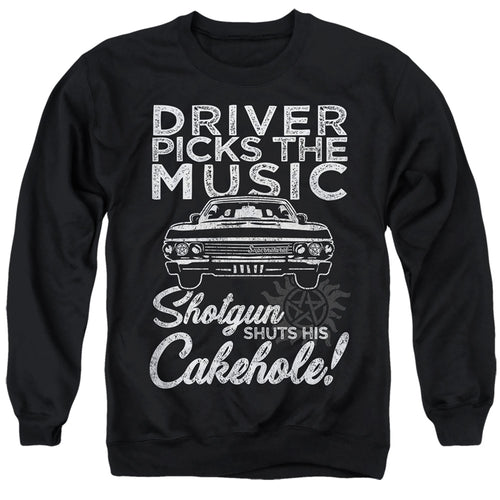 Supernatural Driver Picks the Music Crewneck Sweatshirt