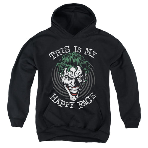 Batman Maniacal Spiral Youth Hoodie