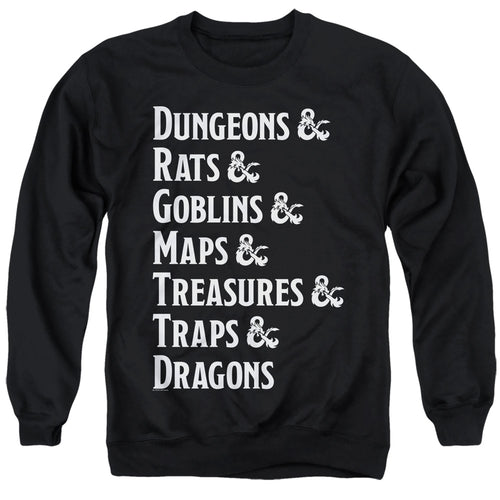 Dungeons & Dragons Dungeon List Crewneck Sweatshirt