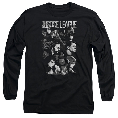 Justice League Pushing Forward Long Sleeve T-Shirt