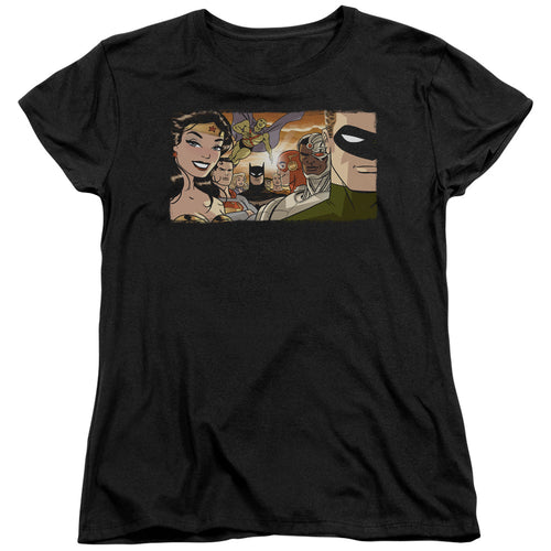 Justice League Cinematic League Womens T-Shirt
