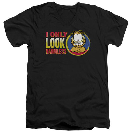 Garfield I Only Look Harmless V-Neck T-Shirt