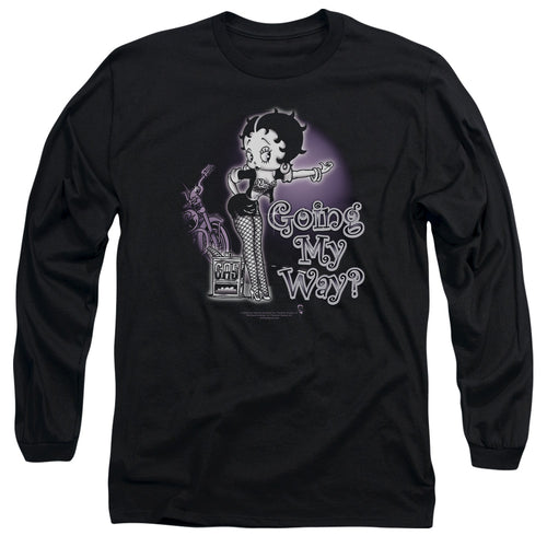 Betty Boop My Way Long Sleeve T-Shirt