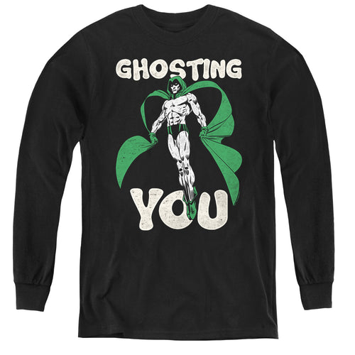Justice League Ghosting Youth Long Sleeve T-Shirt