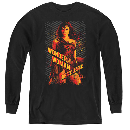Justice League Wonder Woman Youth Long Sleeve T-Shirt